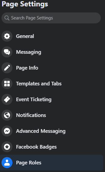 facebook page roles