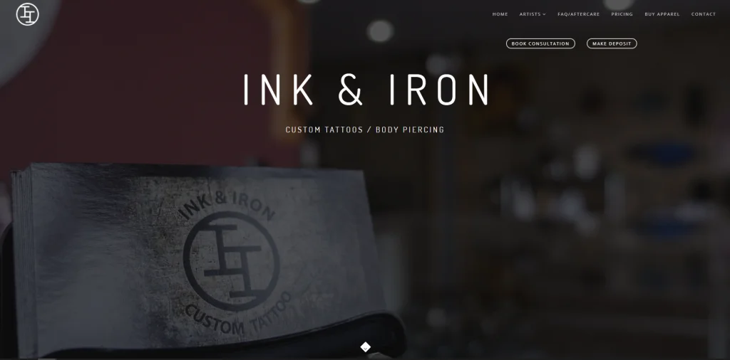 One Page Tattoo HTML & CSS Template