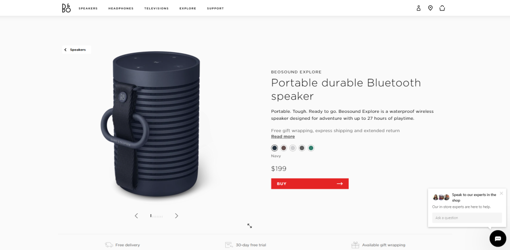 Band Olufsen speaker