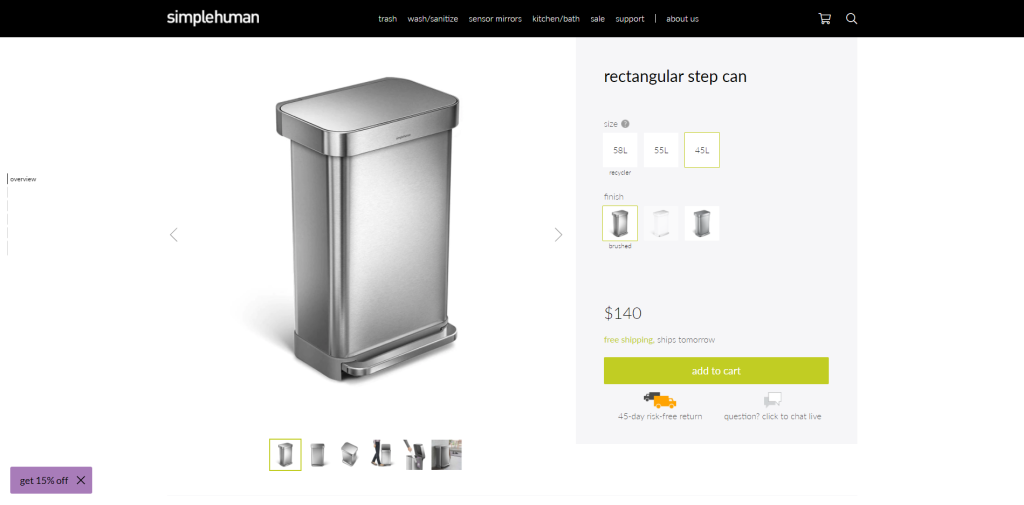 Simple Human trash can
