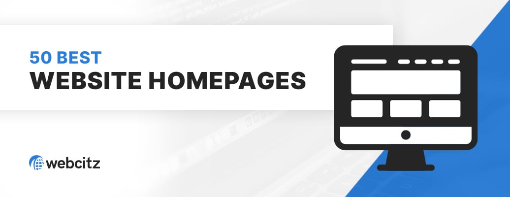 50 Best Website Homepages Image
